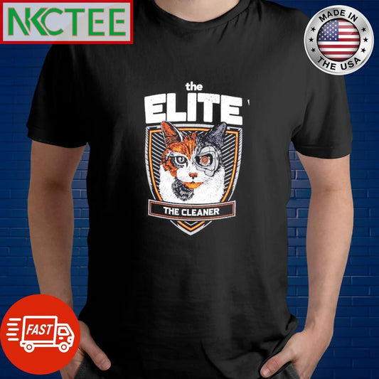 Awesome The elite the cleaner cat shirt Unisex T-shirt, Sweatshirt, Hoodie, Long Sleeve Tee - T-Shirt, Sweatshirt, Hoodie