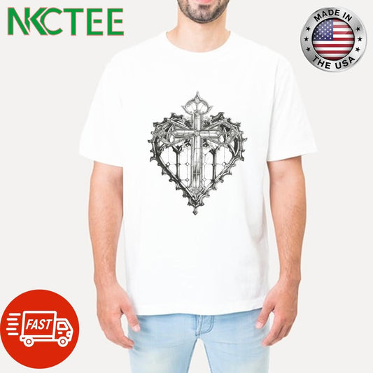 Awesome Who Decides War sword pattern heart shirt Unisex T-shirt, Sweatshirt, Hoodie, Long Sleeve Tee - T-Shirt, Sweatshirt, Hoodie