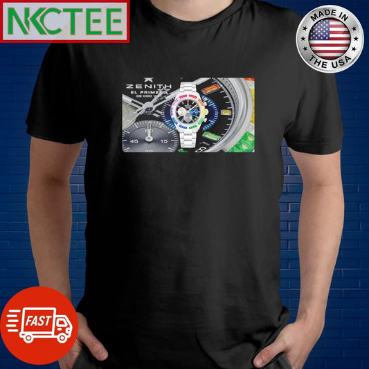 Awesome Zenith Chronomaster Sport Rainbow shirt Unisex T-shirt, Sweatshirt, Hoodie, Long Sleeve Tee - T-Shirt, Sweatshirt, Hoodie