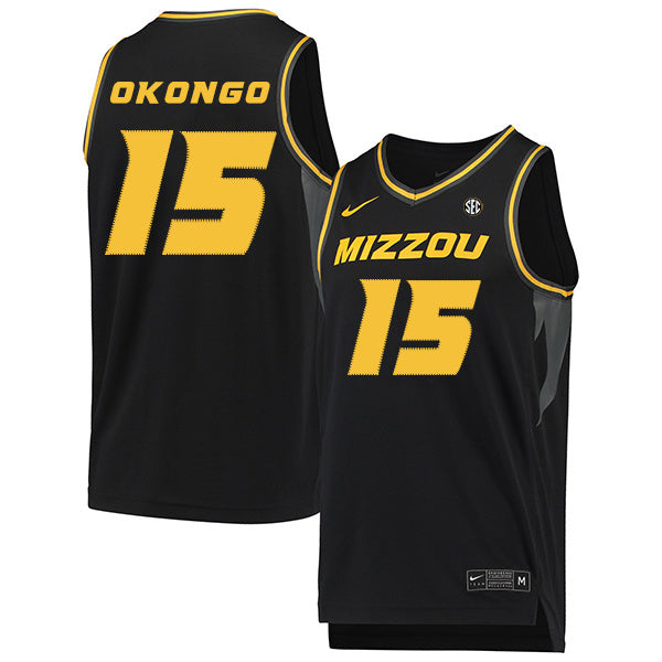 Axel Okongo 15 Black College Football Jersey football jersey product view 1