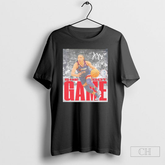 Azzi Fudd Uconn Huskies Wnba She Got Game Shirt Tee Unisex T-shirt, Sweatshirt, Hoodie, Long Sleeve Tee - T-Shirt, Sweatshirt, Hoodie