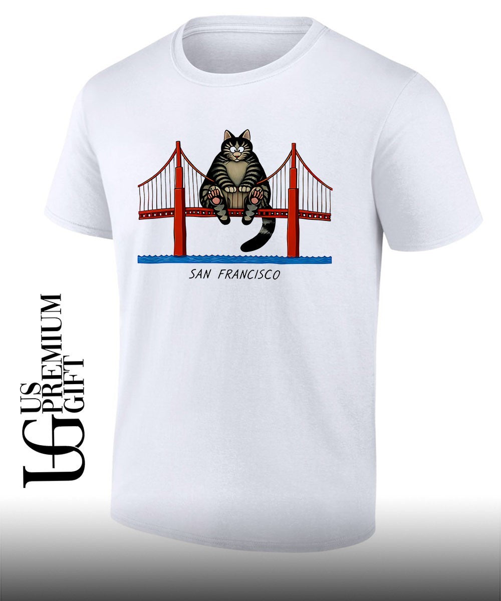 B. Kliban Cat San Francisco Bridge Ryan Gosling shirt Unisex T-shirt, Sweatshirt, Hoodie, Long Sleeve Tee - T-Shirt, Sweatshirt, Hoodie