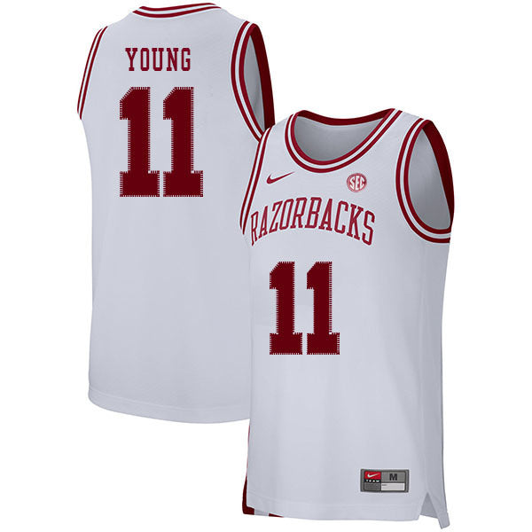 B.J. Young 11 White College Football Jersey football jersey product view 1