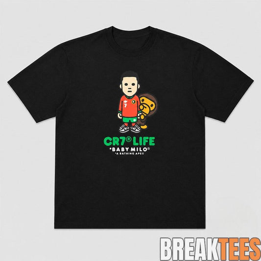 BAPE CR7 Life Baby Milo A Bathing Ape Shirt Unisex T-shirt, Sweatshirt, Hoodie, Long Sleeve Tee - T-Shirt, Sweatshirt, Hoodie
