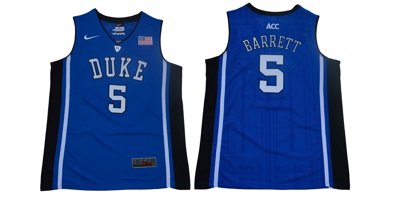 BARRETT 5 Elite Blue College Football Jersey football jersey product view 1
