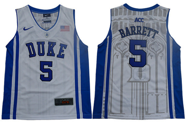 BARRETT 5 Youth Elite White College Football Jersey football jersey product view 1