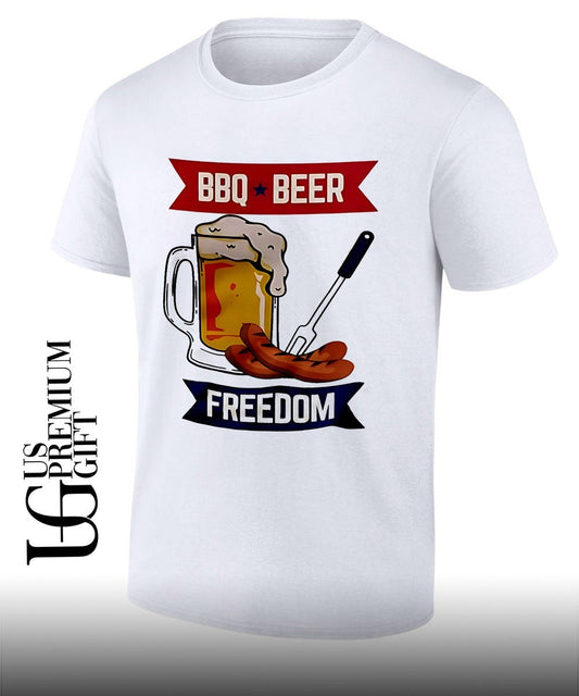 BBQ Beer Freedom shirt Unisex T-shirt, Sweatshirt, Hoodie, Long Sleeve Tee - T-Shirt, Sweatshirt, Hoodie