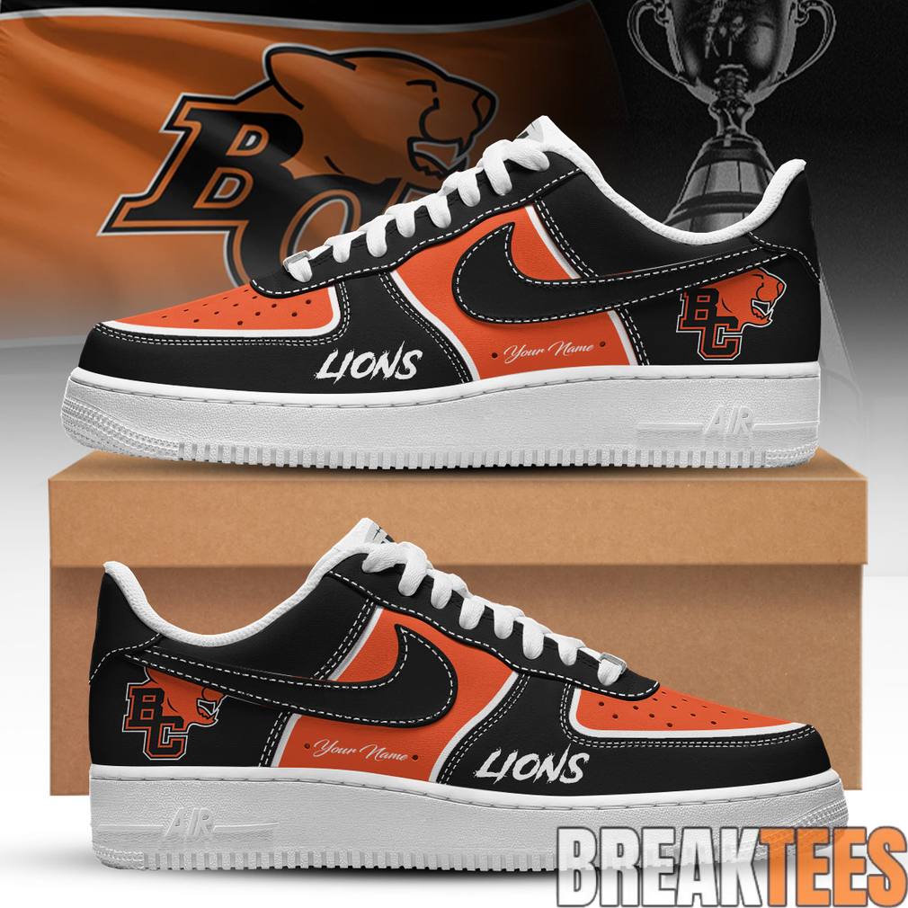 BC Lions Custom Air Force 1 Shoes Unisex T-shirt, Sweatshirt, Hoodie, Long Sleeve Tee - T-Shirt, Sweatshirt, Hoodie