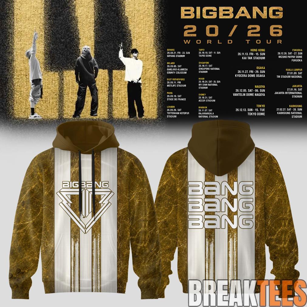 BIGBANG 2026 WORLD TOUR Limited Edition Hoodie Unisex T-shirt, Sweatshirt, Hoodie, Long Sleeve Tee - T-Shirt, Sweatshirt, Hoodie