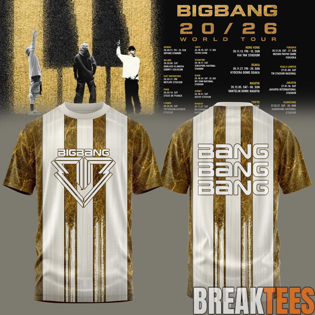 BIGBANG 2026 WORLD TOUR Limited Edition T-Shirt Unisex T-shirt, Sweatshirt, Hoodie, Long Sleeve Tee - T-Shirt, Sweatshirt, Hoodie