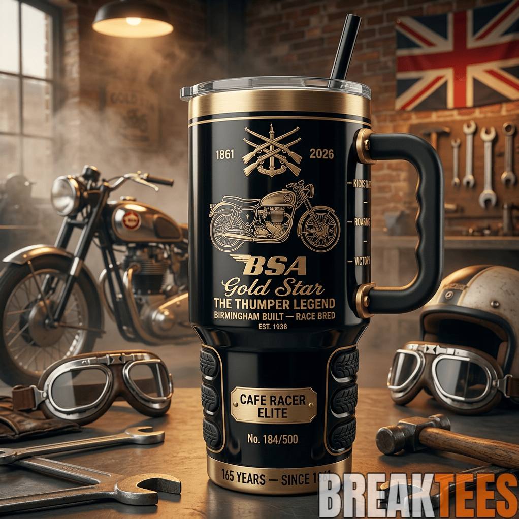 BSA Gold Star Cafe Racer Elite Special 40oz Tumbler Unisex T-shirt, Sweatshirt, Hoodie, Long Sleeve Tee - T-Shirt, Sweatshirt, Hoodie