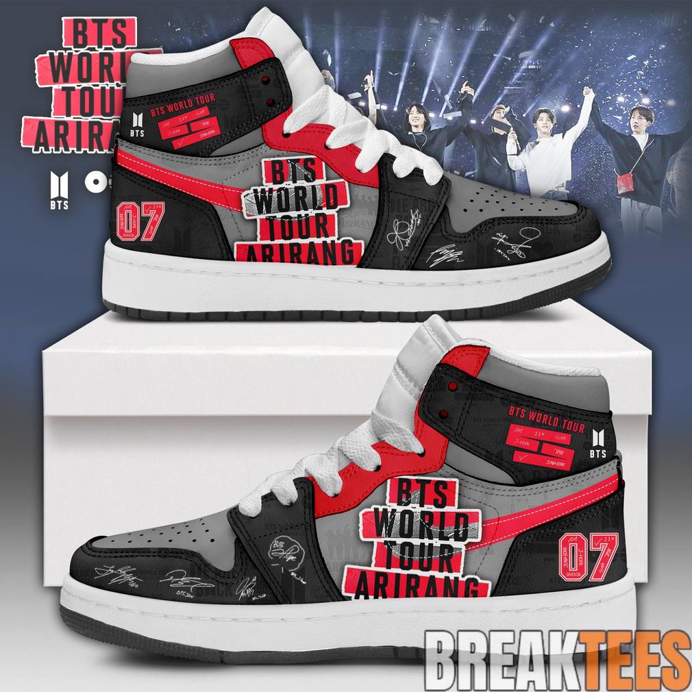 BTS Arirang World Tour Special AJ1 Shoes Unisex T-shirt, Sweatshirt, Hoodie, Long Sleeve Tee - T-Shirt, Sweatshirt, Hoodie