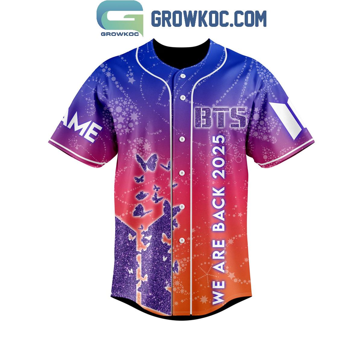BTS Is Back Festa 2025 Baseball Jersey baseball jersey product view 2
