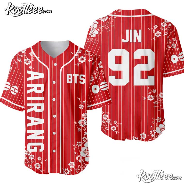BTS Members Arirang World Tour Custom Baseball Jersey baseball jersey product view 1