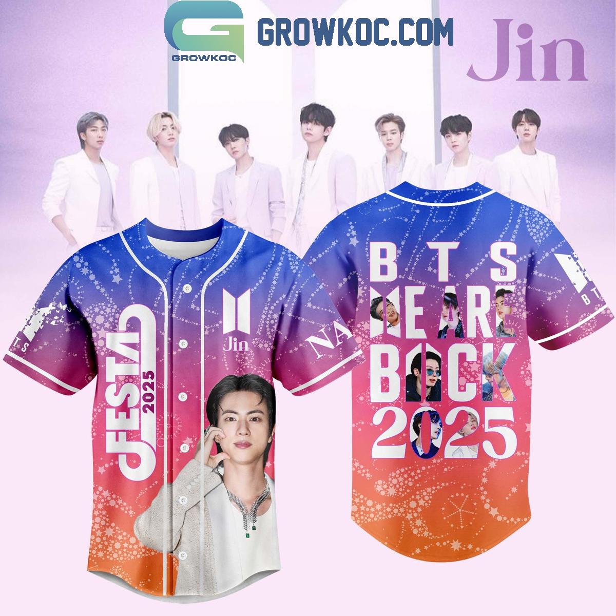 BTS We Are Back Festa 2025 Baseball Jersey baseball jersey product view 4