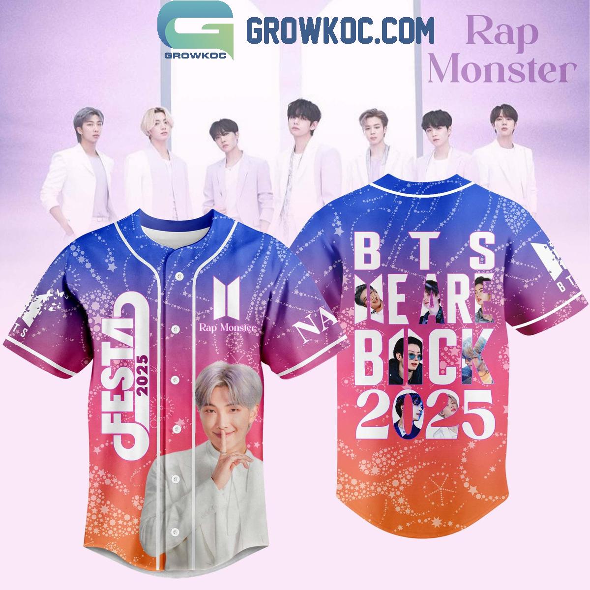 BTS We Are Back Festa 2025 Baseball Jersey baseball jersey product view 5