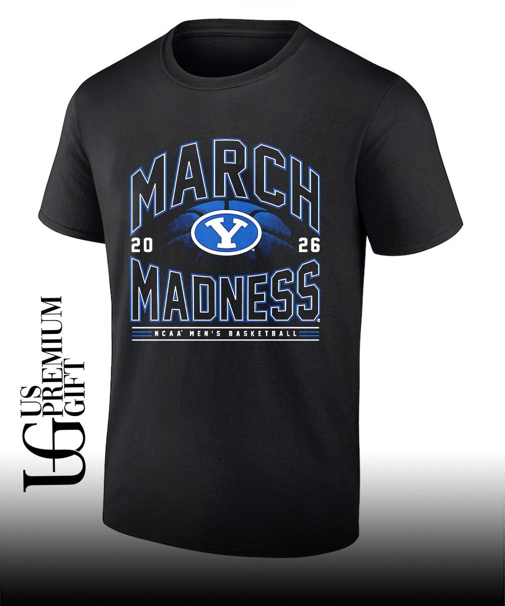 BYU Cougars Mens basketball 2026 NCAA March Madness shirt Unisex T-shirt, Sweatshirt, Hoodie, Long Sleeve Tee - T-Shirt, Sweatshirt, Hoodie