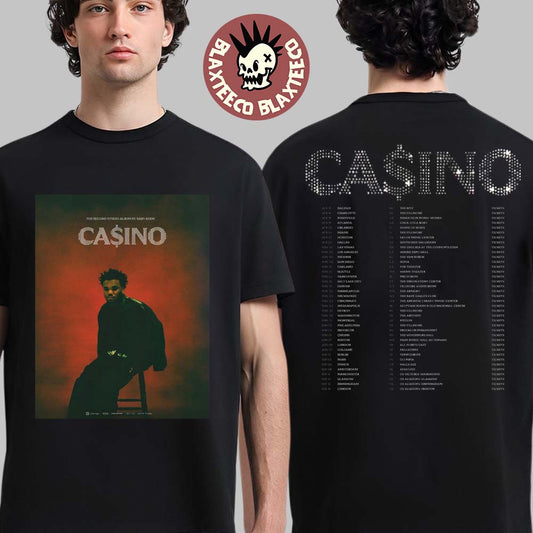 Baby Keem Casino World Tour 2026 Schedule Dates Two Sided T-Shirt Unisex T-shirt, Sweatshirt, Hoodie, Long Sleeve Tee - T-Shirt, Sweatshirt, Hoodie