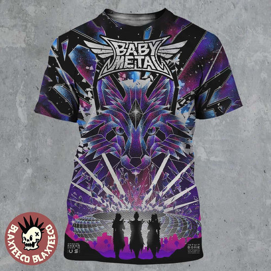 Babymetal Los Angeles Concert Poster At Intuit Dome Special Arena Show In US Pop Up Shop On November 1 2025 All Over Print Shirt - T-Shirt, Sweatshirt, Hoodie