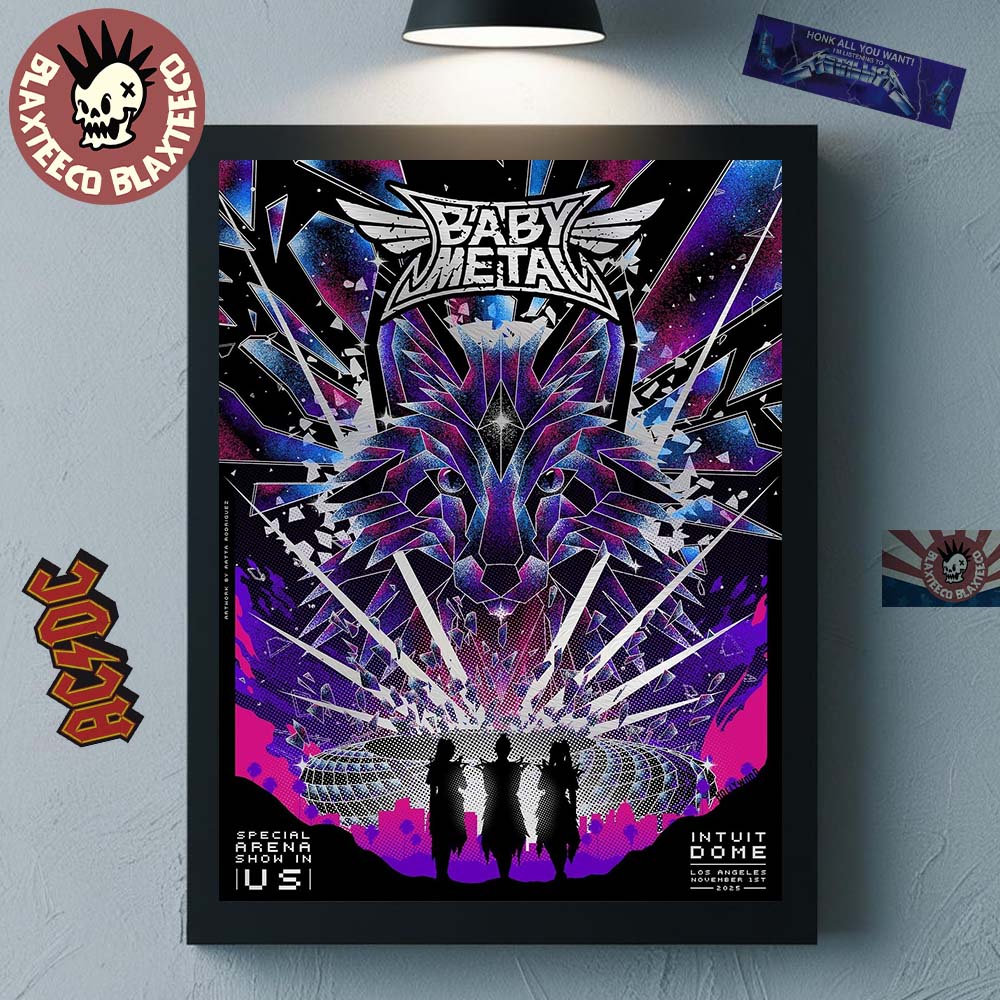 Babymetal Los Angeles Concert Poster At Intuit Dome Special Arena Show In US Pop Up Shop On November 1 2025 Home Decor Poster Canvas - T-Shirt, Sweatshirt, Hoodie