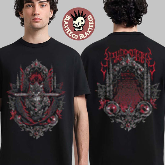Babymetal World Tour 2026 UK And EU Merch Bite The Blade Two Sided T-Shirt Unisex T-shirt, Sweatshirt, Hoodie, Long Sleeve Tee - T-Shirt, Sweatshirt, Hoodie