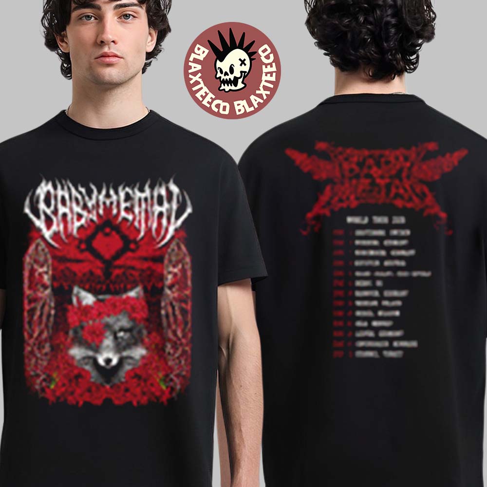 Babymetal World Tour 2026 UK And EU Merch Midsummer Two Sided T-Shirt Unisex T-shirt, Sweatshirt, Hoodie, Long Sleeve Tee - T-Shirt, Sweatshirt, Hoodie