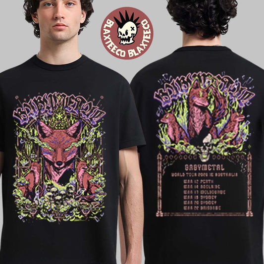 Babymetal World Tour In Australia 2026 Merch Fox Chapel T-Shirt Unisex T-shirt, Sweatshirt, Hoodie, Long Sleeve Tee - T-Shirt, Sweatshirt, Hoodie