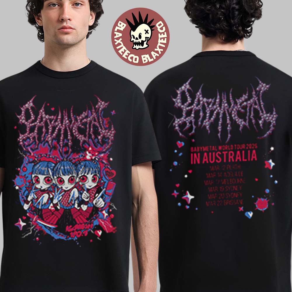 Babymetal World Tour In Australia 2026 Merch KxAxWxAxIxI T-Shirt Unisex T-shirt, Sweatshirt, Hoodie, Long Sleeve Tee - T-Shirt, Sweatshirt, Hoodie