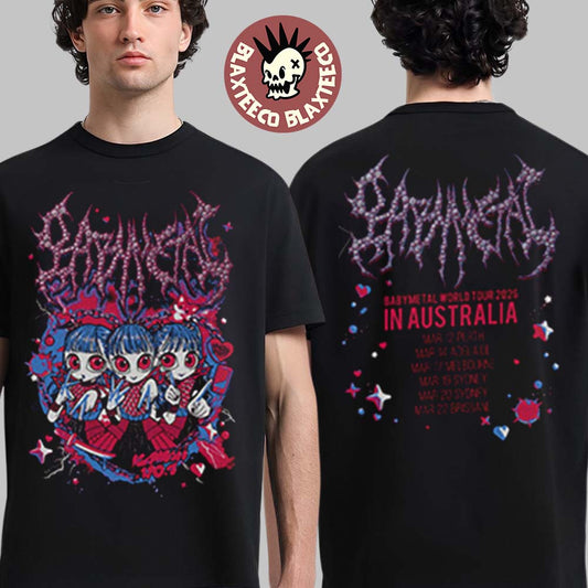 Babymetal World Tour In Australia 2026 Merch KxAxWxAxIxI T-Shirt Unisex T-shirt, Sweatshirt, Hoodie, Long Sleeve Tee - T-Shirt, Sweatshirt, Hoodie