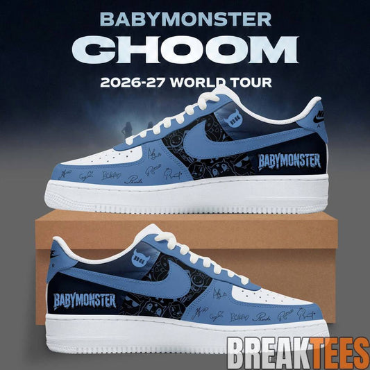 Babymonster CHOOM World Tour 2026 Special Air Force 1 Sneaker Unisex T-shirt, Sweatshirt, Hoodie, Long Sleeve Tee - T-Shirt, Sweatshirt, Hoodie