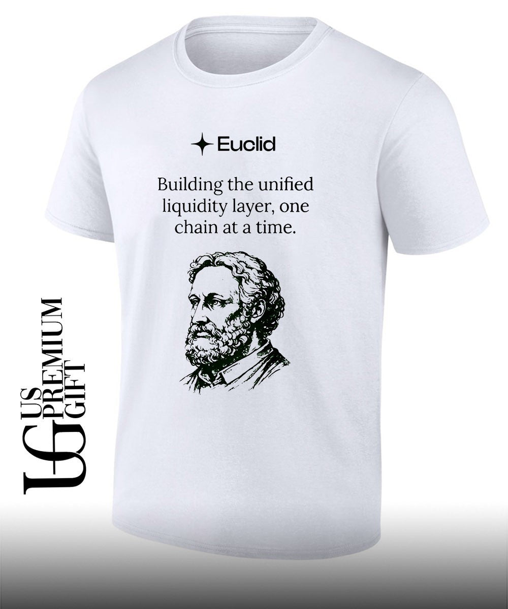 Back Euclid Building The Unified Liquidity Layer One Chain at a Time shirt Unisex T-shirt, Sweatshirt, Hoodie, Long Sleeve Tee - T-Shirt, Sweatshirt, Hoodie