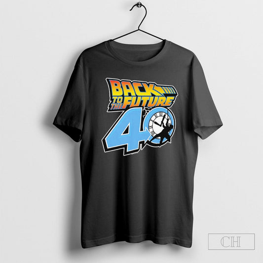 Back To The Future 40 Years 1985 2025 Tee Unisex T-shirt, Sweatshirt, Hoodie, Long Sleeve Tee - T-Shirt, Sweatshirt, Hoodie