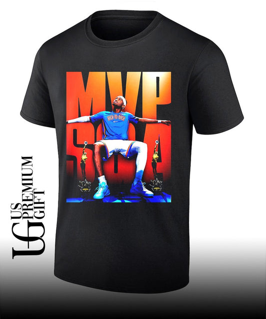 Back to Back Shai Gilgeous-Alexander is the 2026 NBA MVP poster shirt Unisex T-shirt, Sweatshirt, Hoodie, Long Sleeve Tee - T-Shirt, Sweatshirt, Hoodie