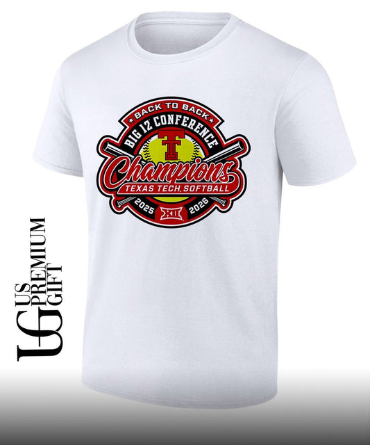 Back to back Texas Tech Red Raiders Softball Big 12 Conference Regular Season Champions logo shirt - T-Shirt, Sweatshirt, Hoodie
