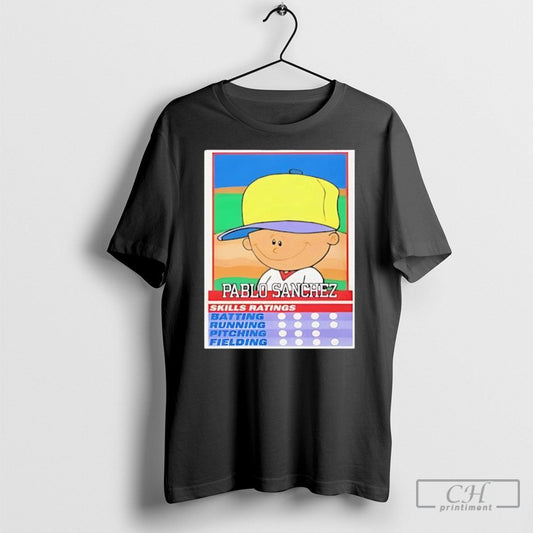 Backyard Baseball Pablo Sanchez Baseball Card Shirt Tee Unisex T-shirt, Sweatshirt, Hoodie, Long Sleeve Tee - T-Shirt, Sweatshirt, Hoodie