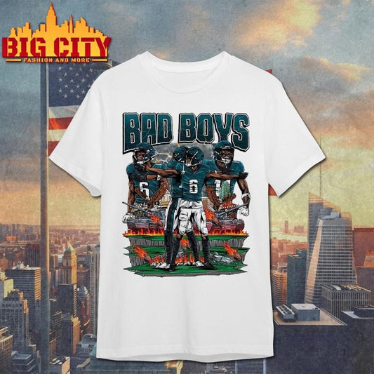 Bad Boys AJ Brown and Devonta Smith Graphic shirt Unisex T-shirt, Sweatshirt, Hoodie, Long Sleeve Tee - T-Shirt, Sweatshirt, Hoodie
