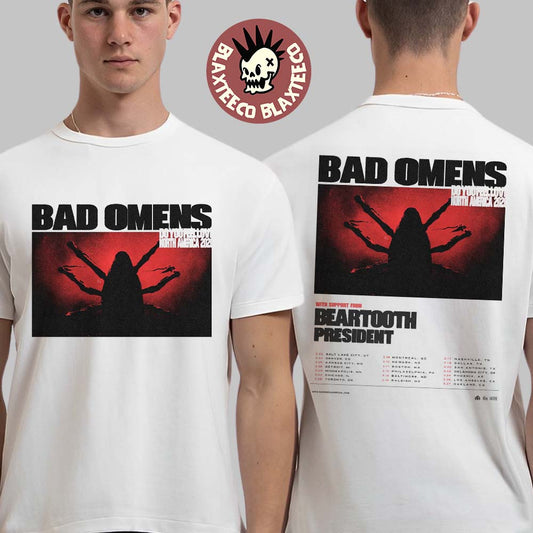 Bad Omens Do You Feel Love North America 2026 Tour City Dates Two Sided T-Shirt Unisex T-shirt, Sweatshirt, Hoodie, Long Sleeve Tee - T-Shirt, Sweatshirt, Hoodie