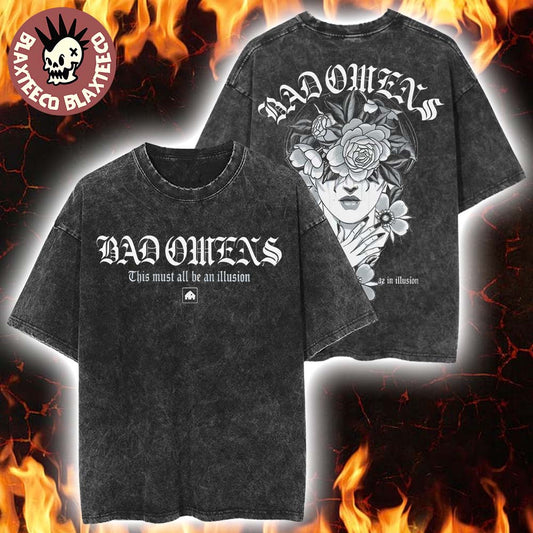 Bad Omens Do You Feel Love North America Tour 2026 Merch This Must All Be Illusion Retro Washed Tee - T-Shirt, Sweatshirt, Hoodie