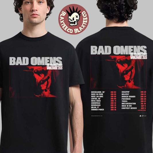 Bad Omens Do You Feel Love Worldwide 2026 Tour June Schedule Dates Two Sided T-Shirt Unisex T-shirt, Sweatshirt, Hoodie, Long Sleeve Tee - T-Shirt, Sweatshirt, Hoodie