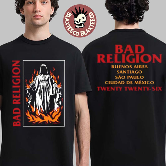 Bad Religion Latin America 2026 Tour Merch Burn T-Shirt Unisex T-shirt, Sweatshirt, Hoodie, Long Sleeve Tee - T-Shirt, Sweatshirt, Hoodie