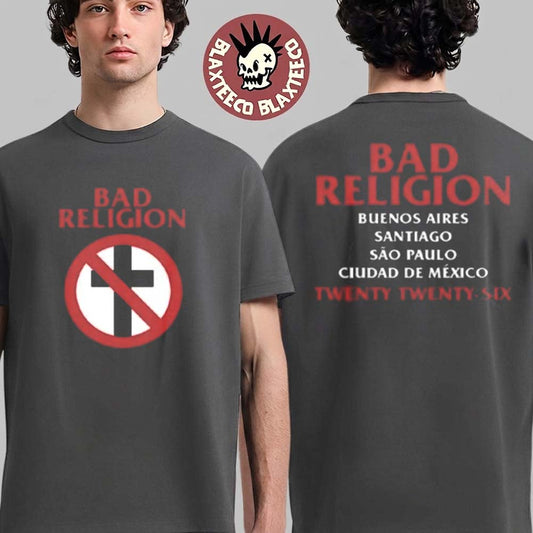 Bad Religion Latin America 2026 Tour Merch Cross Buster T-Shirt Unisex T-shirt, Sweatshirt, Hoodie, Long Sleeve Tee - T-Shirt, Sweatshirt, Hoodie