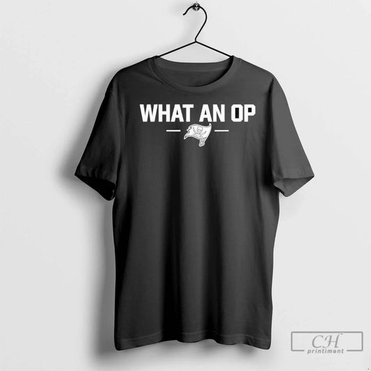 Baker Mayfield Wearing What An Op Logo T Shirts Unisex T-shirt, Sweatshirt, Hoodie, Long Sleeve Tee - T-Shirt, Sweatshirt, Hoodie
