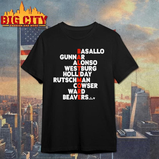 Baltimore Baseball Names 2026 Shirt Unisex T-shirt, Sweatshirt, Hoodie, Long Sleeve Tee - T-Shirt, Sweatshirt, Hoodie