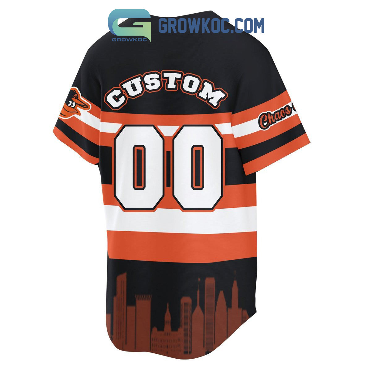 Baltimore Oriloes MLB Home Kit Personalized Baseball Jersey baseball jersey product view 3