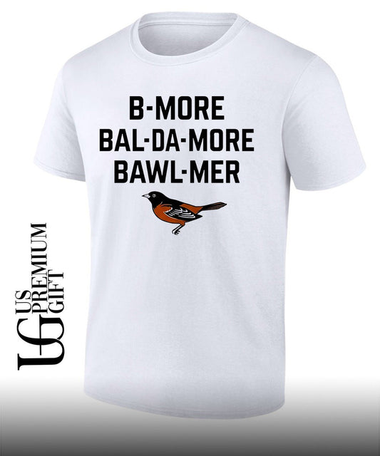 Baltimore Orioles B More Bal Da-more Bawl Mer shirt Unisex T-shirt, Sweatshirt, Hoodie, Long Sleeve Tee - T-Shirt, Sweatshirt, Hoodie