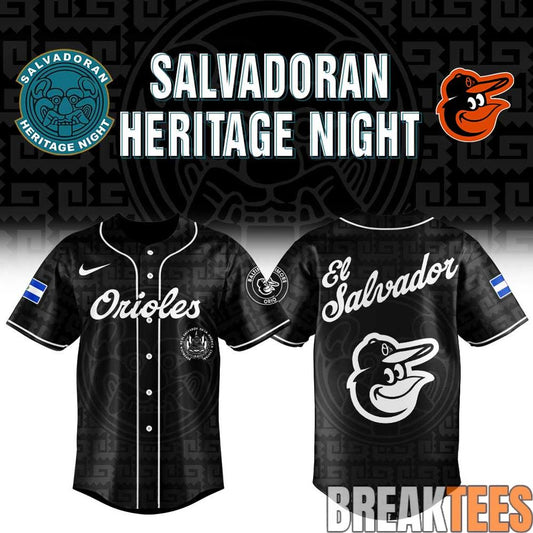 Baltimore Orioles El Salvadoran Heritage Night 2026 Limited Jersey Unisex T-shirt, Sweatshirt, Hoodie, Long Sleeve Tee - T-Shirt, Sweatshirt, Hoodie