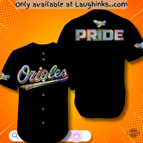 Baltimore Orioles Pride Night 2025 Baseball Jersey Shirt New Lgbtq Gift baseball jersey product view 1