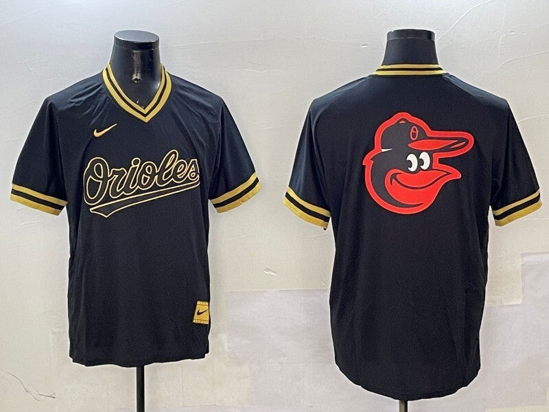 Baltimore Orioles Orioles Black Gold Adult Style 1 Baseball Jersey baseball jersey product view 1