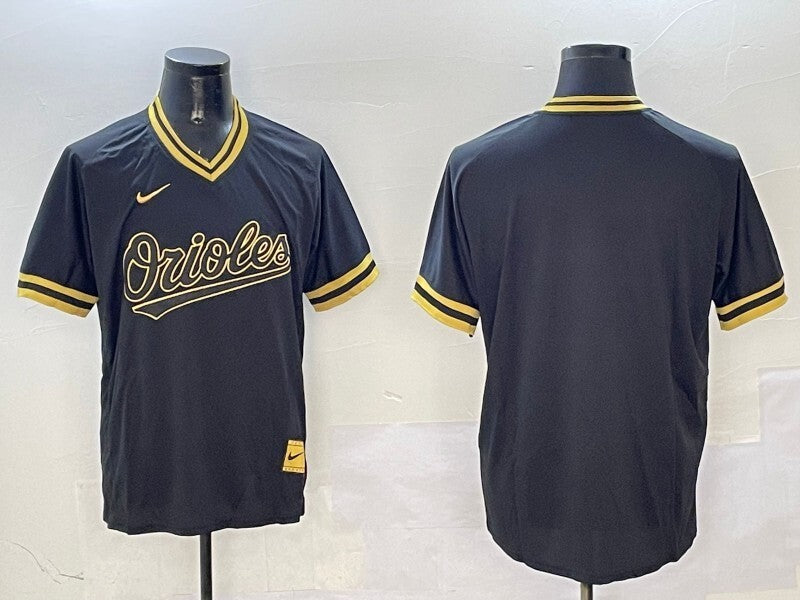 Baltimore Orioles Orioles Black Gold Adult Style 3 Baseball Jersey baseball jersey product view 1