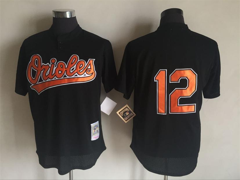 Baltimore Orioles #12 Retro Baseball Jersey baseball jersey product view 1